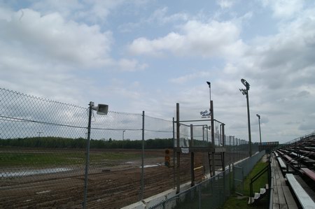 I-96 Speedway - Start Finish From Water Winter Wonderland